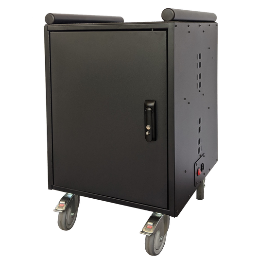 Earthwalk Charging Cart - SS: Pre-wired with 45W USB-C Adapters - 30-bay w/ AC-SMART charging system - SS30ACS-AJ-BCPS