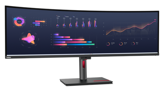 Lenovo ThinkVision P49w-30 49" Curved Monitor - P/N 63DBRAR1US