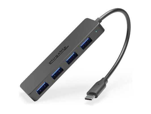 Plugable USB C to USB Adapter 4 Port USB 3.0 Hub - USBC-HUB4A